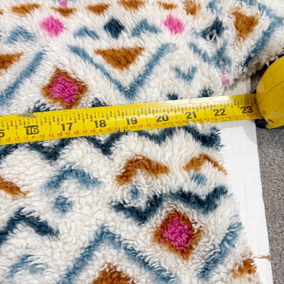 Eddie Bauer Plush 1/4 Zip Pullover Fuzzy Fleece Jacket Size Large Southwest Soft - Picture 10 of 12